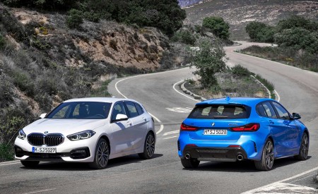 2020 BMW 1-Series 118i (Color: Mineral white Metallic) and BMW M135i xDrive Wallpapers 450x275 (17)