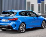 2020 BMW M135i xDrive (Color: Misano Blue Metallic) Rear Three-Quarter Wallpapers 150x120 (13)