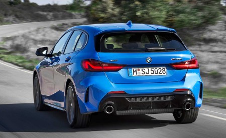 2020 BMW M135i xDrive (Color: Misano Blue Metallic) Rear Wallpapers 450x275 (8)