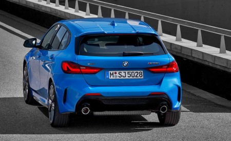 2020 BMW M135i xDrive (Color: Misano Blue Metallic) Rear Wallpapers 450x275 (9)
