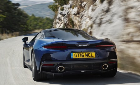 2020 McLaren GT (Color: Namaka Blue) Rear Wallpapers 450x275 (7)