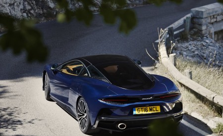 2020 McLaren GT (Color: Namaka Blue) Rear Wallpapers 450x275 (6)
