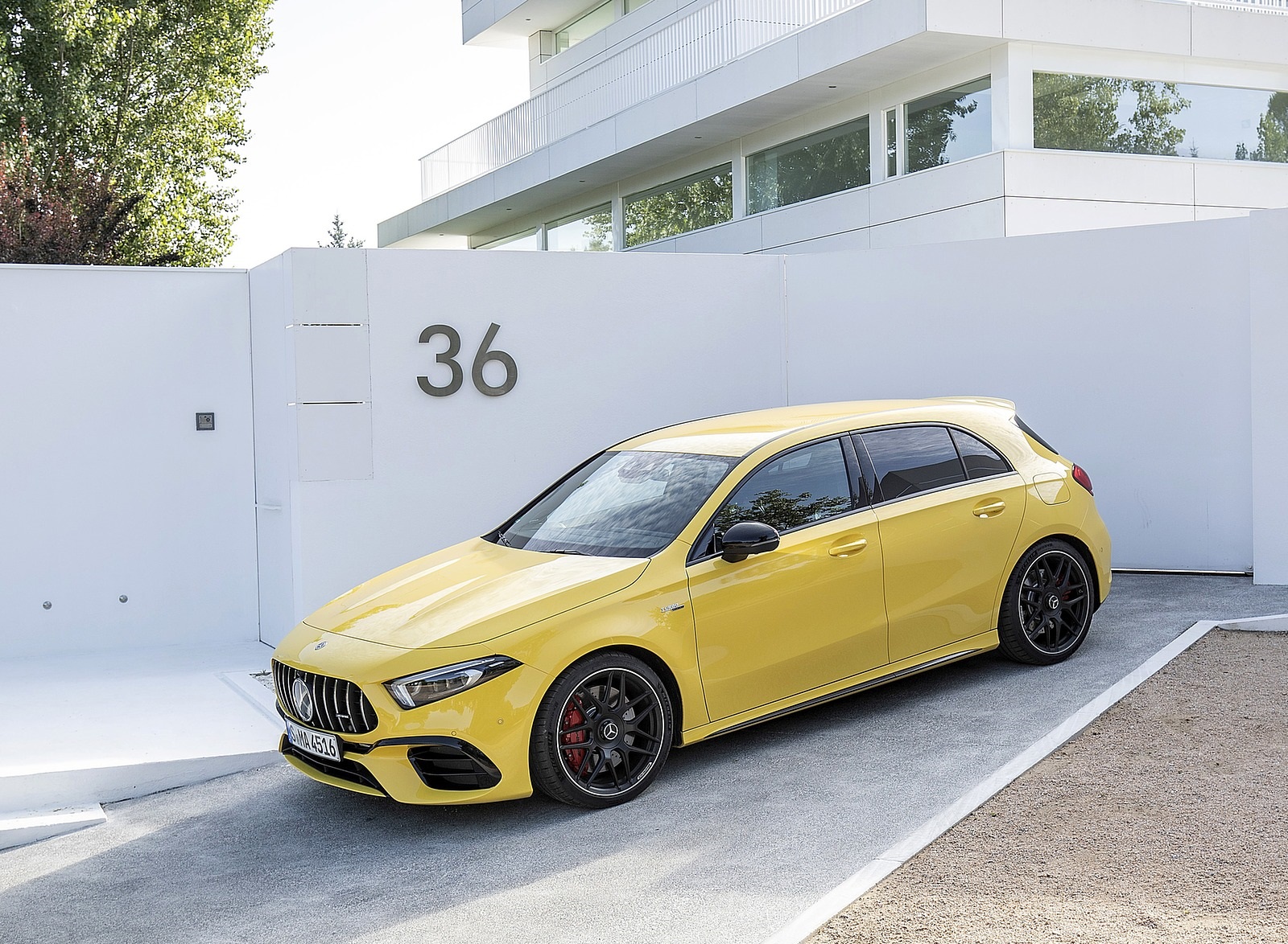 2020 Mercedes-AMG A 45 S 4MATIC+ (Color: Sun Yellow) Front Three-Quarter Wallpapers (15)