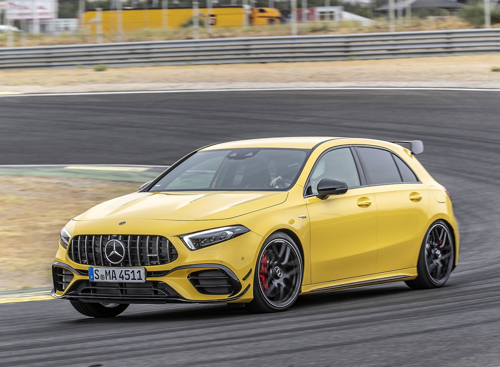 2020 Mercedes-AMG A 45 S 4MATIC+ (Color: Sun Yellow) Front Three-Quarter Wallpapers (2)