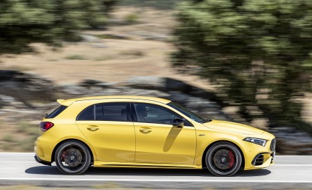 2020 Mercedes-AMG A 45 S 4MATIC+ (Color: Sun Yellow) Side Wallpapers 450x275 (8)