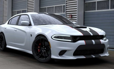 2019 Dodge Charger SRT Hellcat Octane Edition (Color: White Knuckle) Front Three-Quarter Wallpapers 450x275 (2)