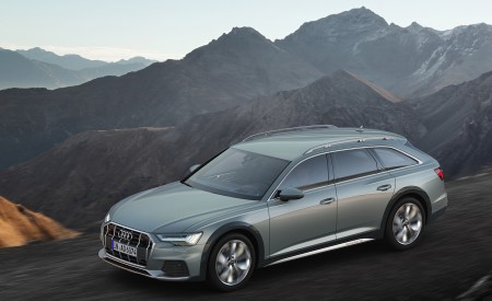2020 Audi A6 allroad quattro (Color: Gavial Green) Front Three-Quarter Wallpapers 450x275 (63)