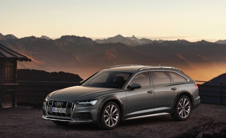 2020 Audi A6 allroad quattro (Color: Gavial Green) Front Three-Quarter Wallpapers 450x275 (66)