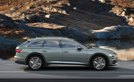 2020 Audi A6 allroad quattro (Color: Gavial Green) Side Wallpapers 450x275 (61)
