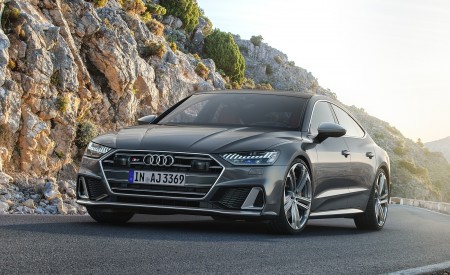 2020 Audi S7 Sportback TDI (Color: Daytona Grey) Front Three-Quarter Wallpapers  450x275 (57)