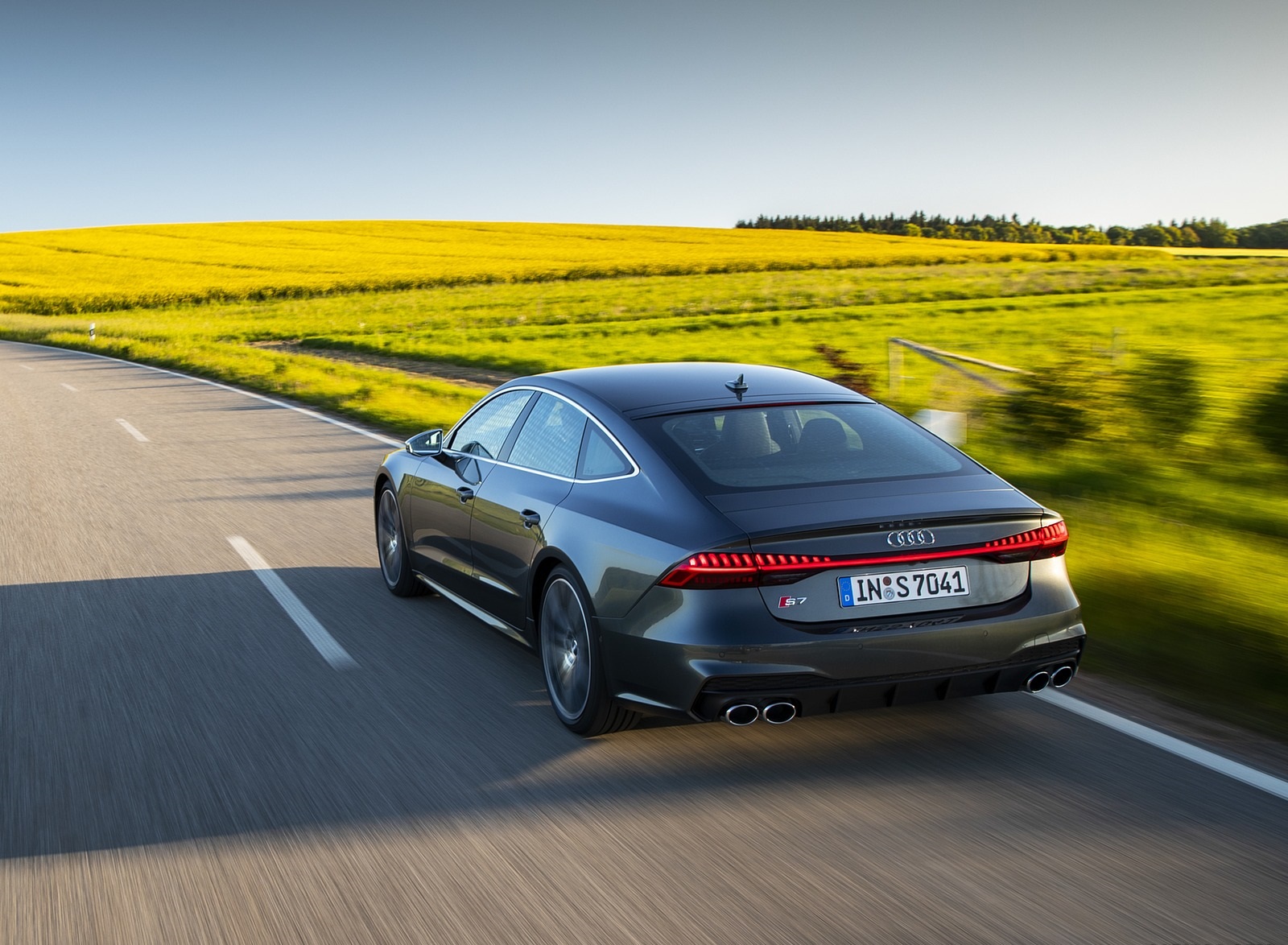 2020 Audi S7 Sportback TDI (Color: Daytona Grey) Rear Three-Quarter Wallpapers #35 of 88