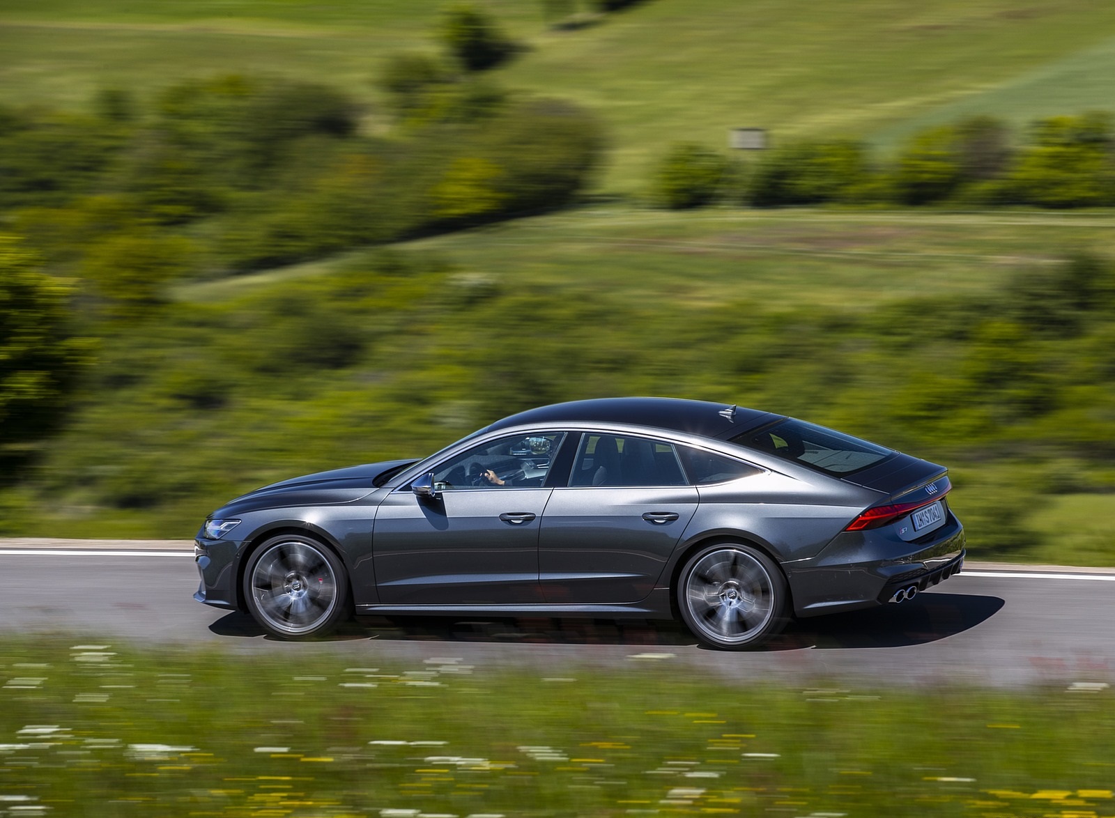 2020 Audi S7 Sportback TDI (Color: Daytona Grey) Side Wallpapers  #43 of 88
