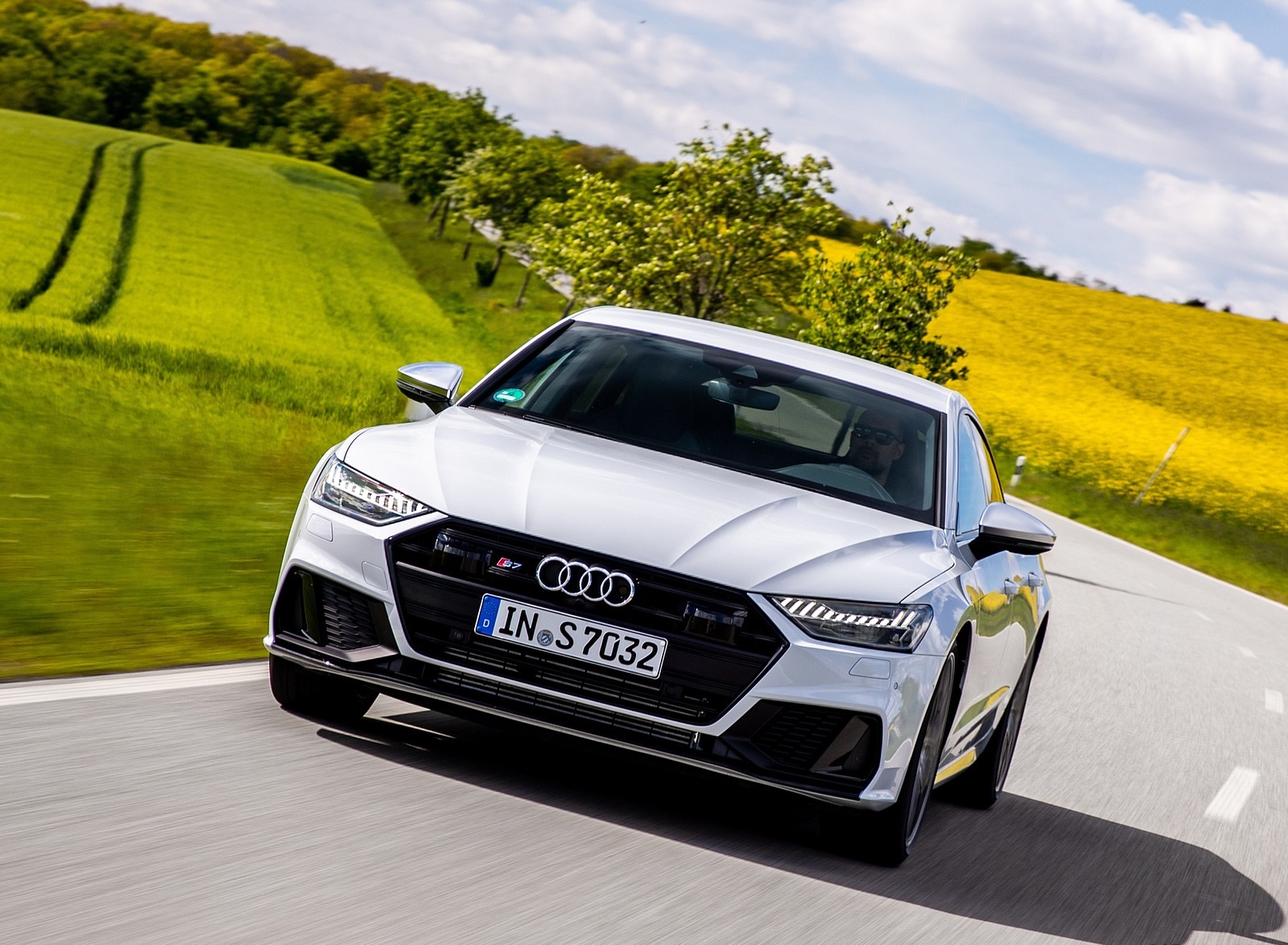 2020 Audi S7 Sportback TDI (Color: Glacier White) Front Wallpapers  #6 of 88