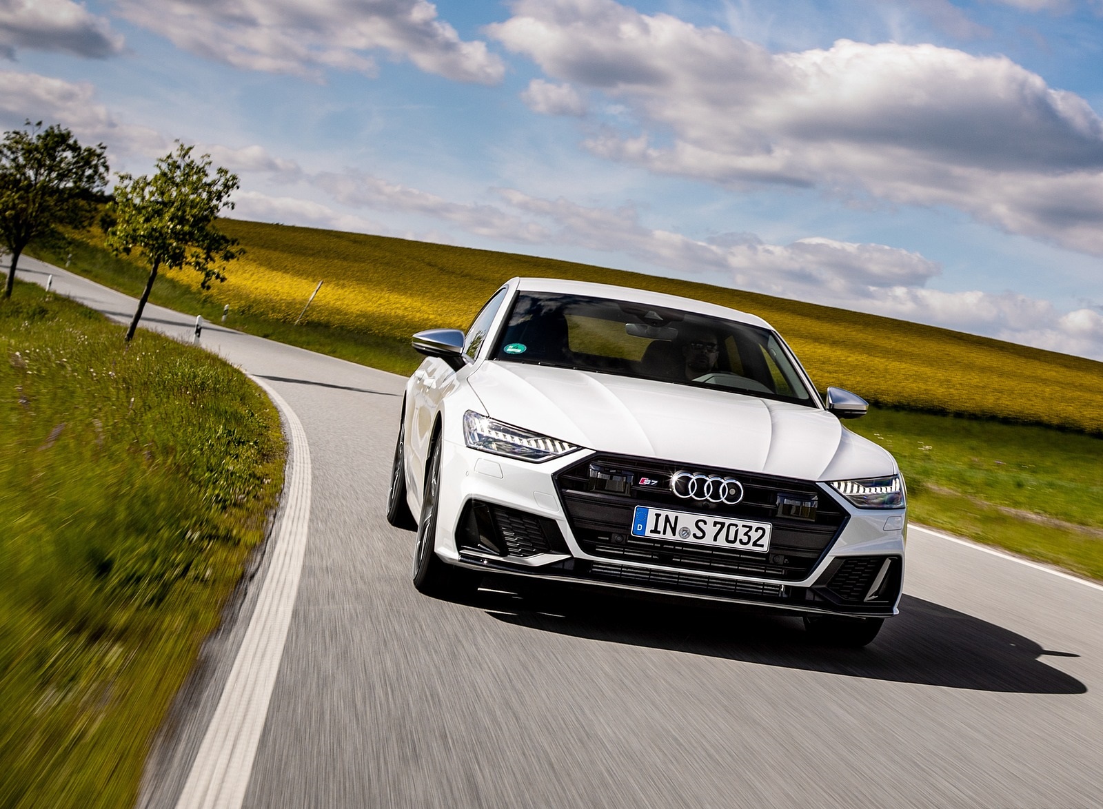 2020 Audi S7 Sportback TDI (Color: Glacier White) Front Wallpapers #8 of 88
