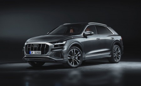 2020 Audi SQ8 TDI (Color: Daytona Gray) Front Three-Quarter Wallpapers 450x275 (41)