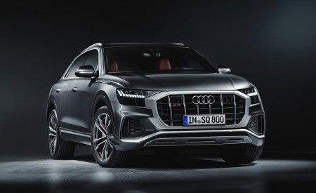 2020 Audi SQ8 TDI (Color: Daytona Gray) Front Three-Quarter Wallpapers 450x275 (42)