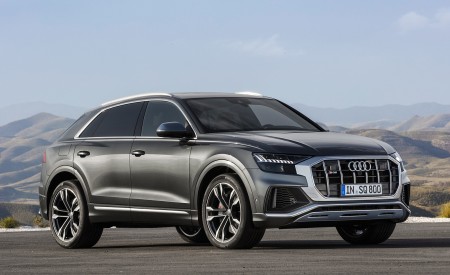 2020 Audi SQ8 TDI (Color: Daytona Gray) Front Three-Quarter Wallpapers 450x275 (29)
