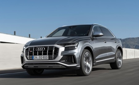 2020 Audi SQ8 TDI (Color: Daytona Gray) Front Three-Quarter Wallpapers 450x275 (12)