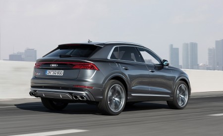 2020 Audi SQ8 TDI (Color: Daytona Gray) Rear Three-Quarter Wallpapers 450x275 (13)