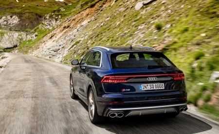 2020 Audi SQ8 TDI (Color: Navarra Blue) Rear Wallpapers 450x275 (4)