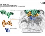 2020 Audi SQ8 TDI Layout of engine components in the inner V of the 4.0 litre V8 TDI Biturbo engine Wallpapers 150x120