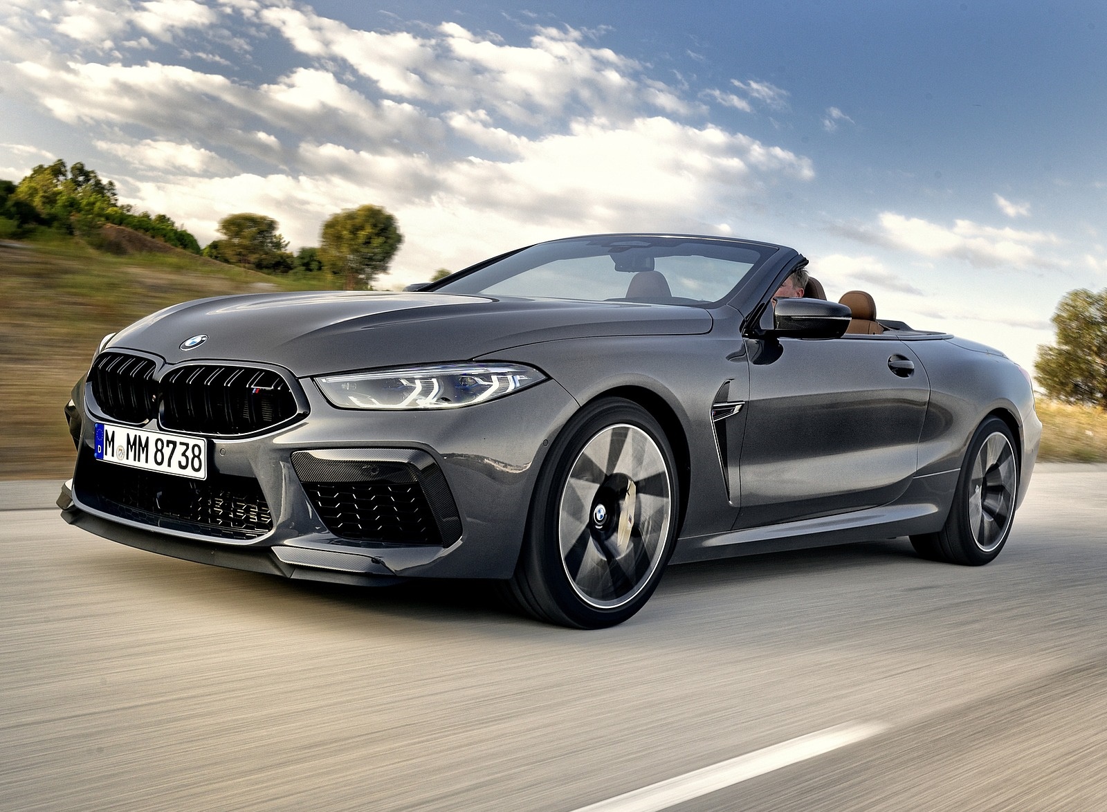 2020 BMW M8 Competition Convertible (Color: Brands Hatch Grey) Front Three-Quarter Wallpapers (9)