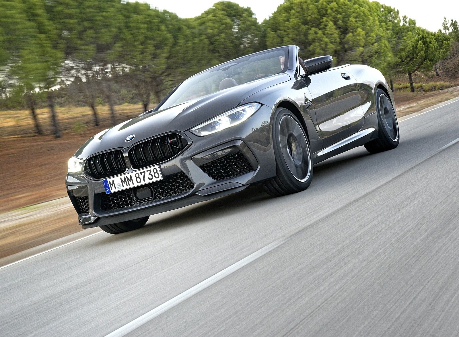 2020 BMW M8 Competition Convertible (Color: Brands Hatch Grey) Front Three-Quarter Wallpapers (5)