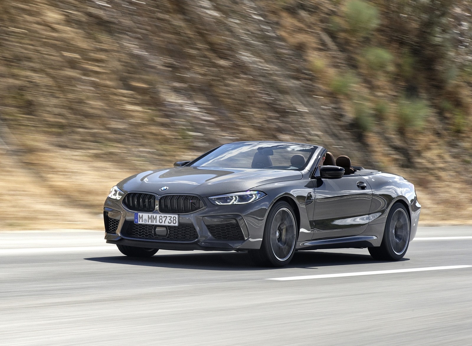 2020 BMW M8 Competition Convertible (Color: Brands Hatch Grey) Front Three-Quarter Wallpapers (6)