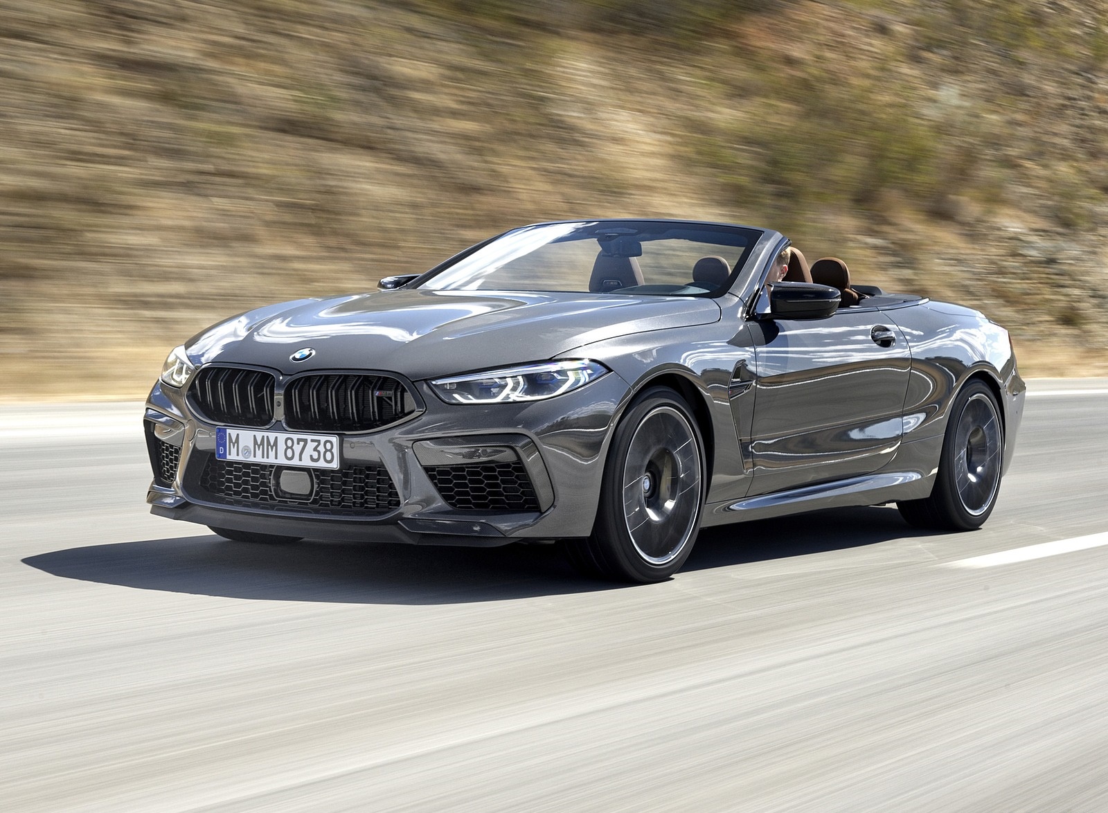 2020 BMW M8 Competition Convertible (Color: Brands Hatch Grey) Front Three-Quarter Wallpapers (7)