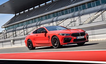 2020 BMW M8 Competition Coupe (Color: Fire Red) Front Three-Quarter Wallpapers 450x275 (22)