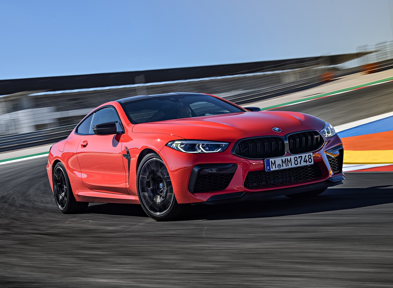 2020 BMW M8 Competition Coupe (Color: Fire Red) Front Three-Quarter Wallpapers #3 of 305