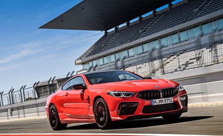 2020 BMW M8 Competition Coupe (Color: Fire Red) Front Three-Quarter Wallpapers 450x275 (38)