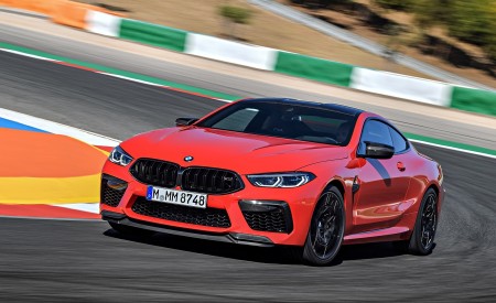 2020 BMW M8 Competition Coupe (Color: Fire Red) Front Three-Quarter Wallpapers 450x275 (5)