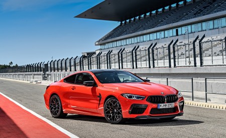 2020 BMW M8 Competition Coupe (Color: Fire Red) Front Three-Quarter Wallpapers 450x275 (63)