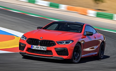 2020 BMW M8 Competition Coupe (Color: Fire Red) Front Three-Quarter Wallpapers 450x275 (6)