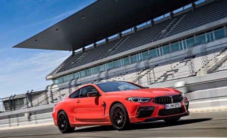 2020 BMW M8 Competition Coupe (Color: Fire Red) Front Three-Quarter Wallpapers 450x275 (50)