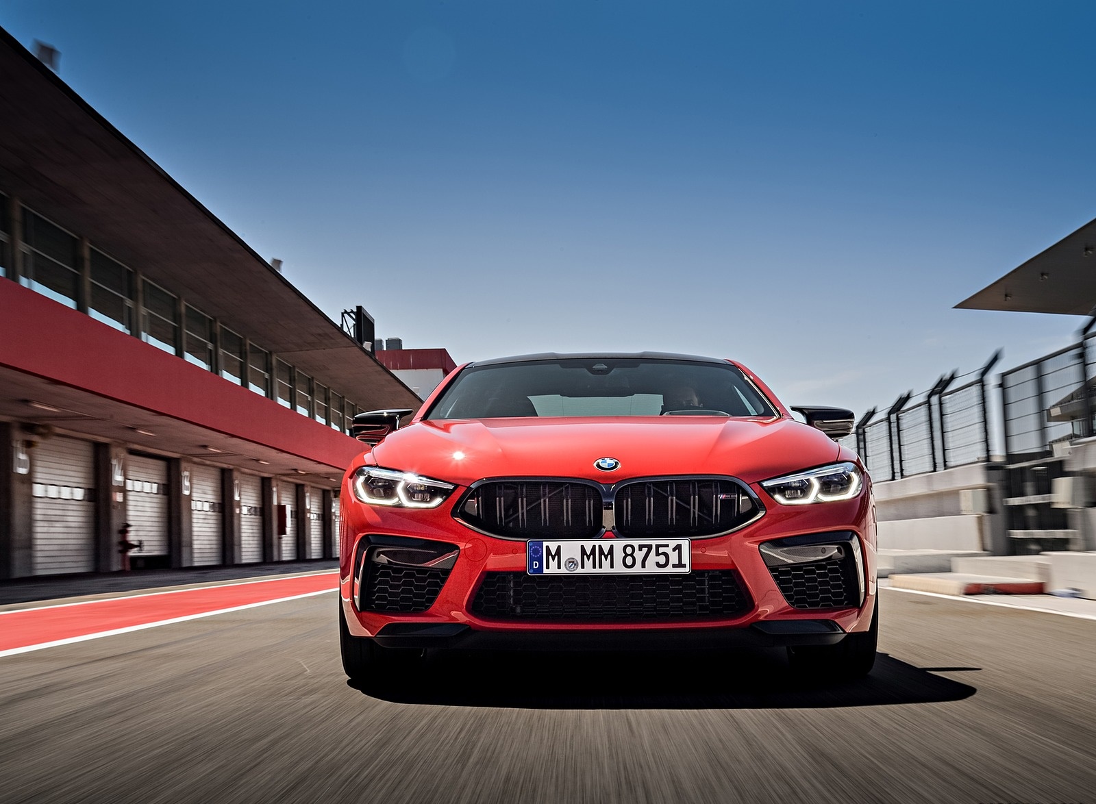 2020 BMW M8 Competition Coupe (Color: Fire Red) Front Wallpapers #51 of 305