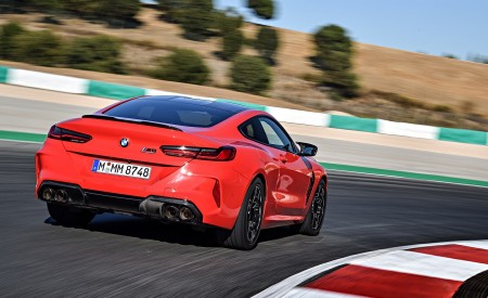 2020 BMW M8 Competition Coupe (Color: Fire Red) Rear Three-Quarter Wallpapers 450x275 (17)