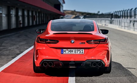 2020 BMW M8 Competition Coupe (Color: Fire Red) Rear Wallpapers 450x275 (68)