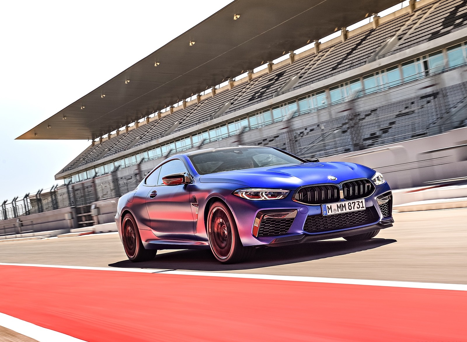 2020 BMW M8 Competition Coupe (Color: Frozen Marina Bay Blue) Front ...