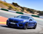2020 BMW M8 Competition Coupe (Color: Frozen Marina Bay Blue) Front Three-Quarter Wallpapers 150x120