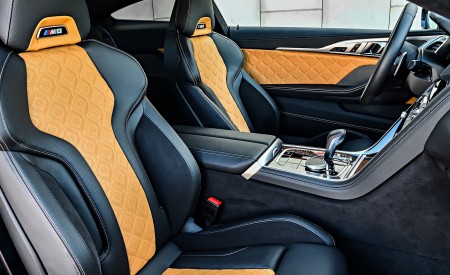 2020 BMW M8 Competition Coupe (Color: Frozen Marina Bay Blue) Interior Front Seats Wallpapers 450x275 (235)