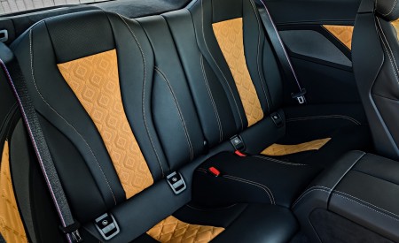2020 BMW M8 Competition Coupe (Color: Frozen Marina Bay Blue) Interior Rear Seats Wallpapers 450x275 (234)