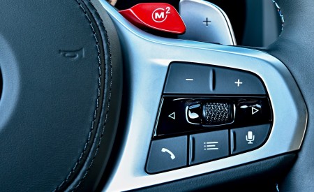 2020 BMW M8 Competition Coupe (Color: Frozen Marina Bay Blue) Interior Steering Wheel Wallpapers 450x275 (220)
