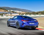 2020 BMW M8 Competition Coupe (Color: Frozen Marina Bay Blue) Rear Three-Quarter Wallpapers 150x120