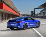 2020 BMW M8 Competition Coupe (Color: Frozen Marina Bay Blue) Rear Three-Quarter Wallpapers 150x120