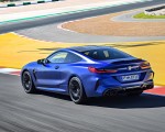 2020 BMW M8 Competition Coupe (Color: Frozen Marina Bay Blue) Rear Three-Quarter Wallpapers 150x120