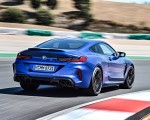 2020 BMW M8 Competition Coupe (Color: Frozen Marina Bay Blue) Rear Three-Quarter Wallpapers 150x120