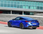 2020 BMW M8 Competition Coupe (Color: Frozen Marina Bay Blue) Rear Three-Quarter Wallpapers 150x120