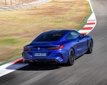 2020 BMW M8 Competition Coupe (Color: Frozen Marina Bay Blue) Rear Three-Quarter Wallpapers 150x120